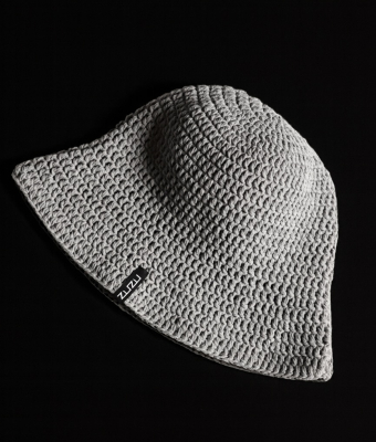 SZARY KAPELUSZ WYKONANY RĘCZNIE