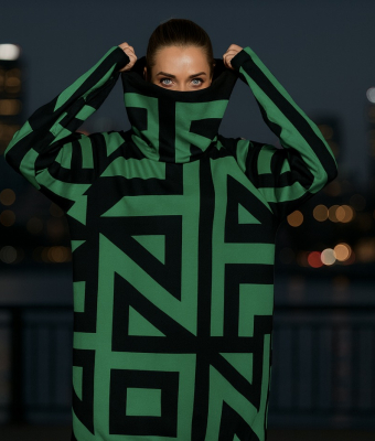 DŁUGA BLUZA Z KAPTUREM ZUZU