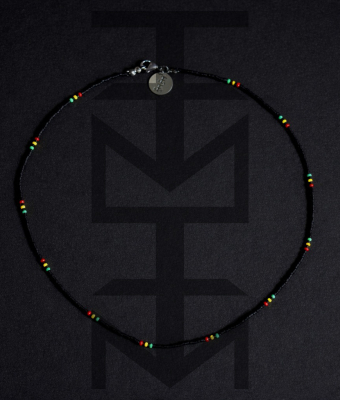 NASZYJNIK W KOLORACH RASTA 