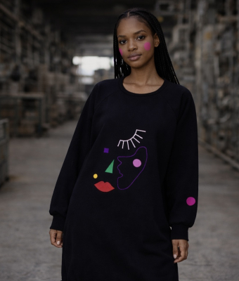 TUNIKA/BLUZA/SUKIENKA Z BAWEŁNY ORGANICZNEJ FACE