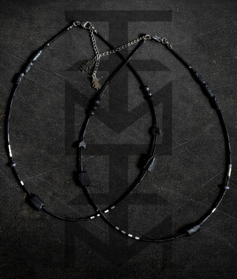 CZARNE NASZYJNIKI BOY&BOY - KOMPLET