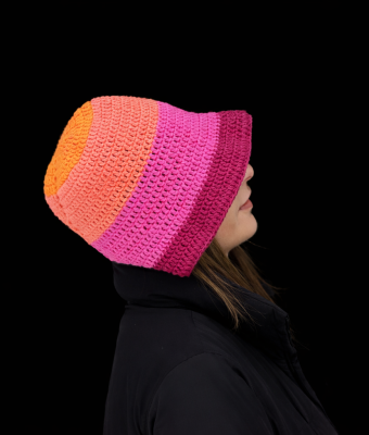 KAPELUSZ TRIO - RÓŻ, KORAL I BURACZEK