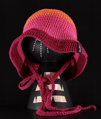 KAPELUSZ TRIO - RÓŻ, KORAL I BURACZEK