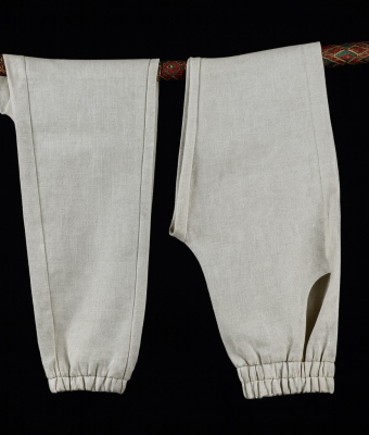 BEŻOWE SPODNIE LNIANE SLEEP