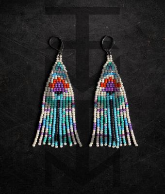 PASTELOWE KOLCZYKI Z KWIATAMI FIORE