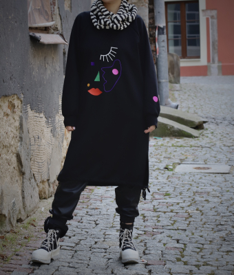 TUNIKA/BLUZA/SUKIENKA Z BAWEŁNY ORGANICZNEJ FACE