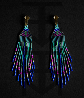 KLIPSY BOHO BUTELKOWA ZIELEŃ