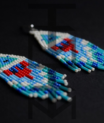 INDIAŃSKIE KOLCZYKI CZIROKEZI