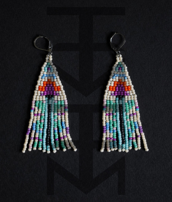 PASTELOWE KOLCZYKI Z KWIATAMI FIORE