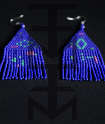 KOBALTOWE KOLCZYKI GEOMETRO