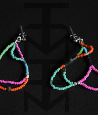 PASTELOWE KOLCZYKI Z HEMATYTEM