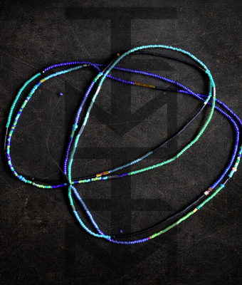 KORALIKI SZKLANE ZIELONO_KOBALTOWE