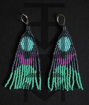 TURKUSOWE KOLCZYKI MAHILA